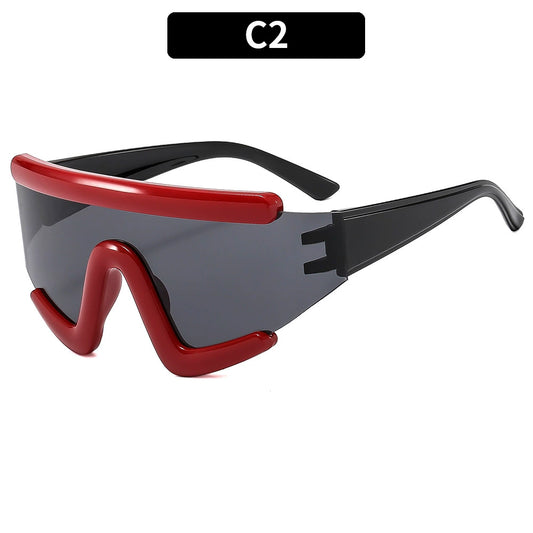 2026 New Style Oversized Cycling Streetwear Sunglasses