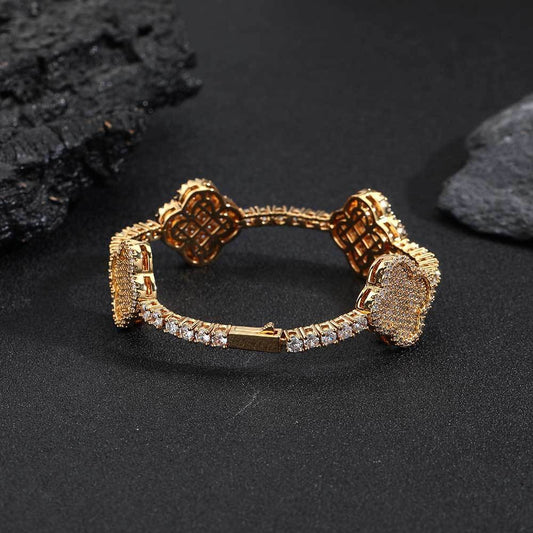 Serena Pave Cluster Bracelet