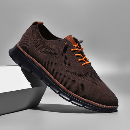 Black Sole Super Comfy breathable Orthopedic Mesh Sneakers For Wide Feet - Brown - Bellkmart