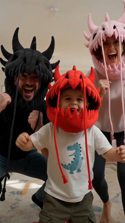 SpineFang™ Plush Dragon Skull Hood