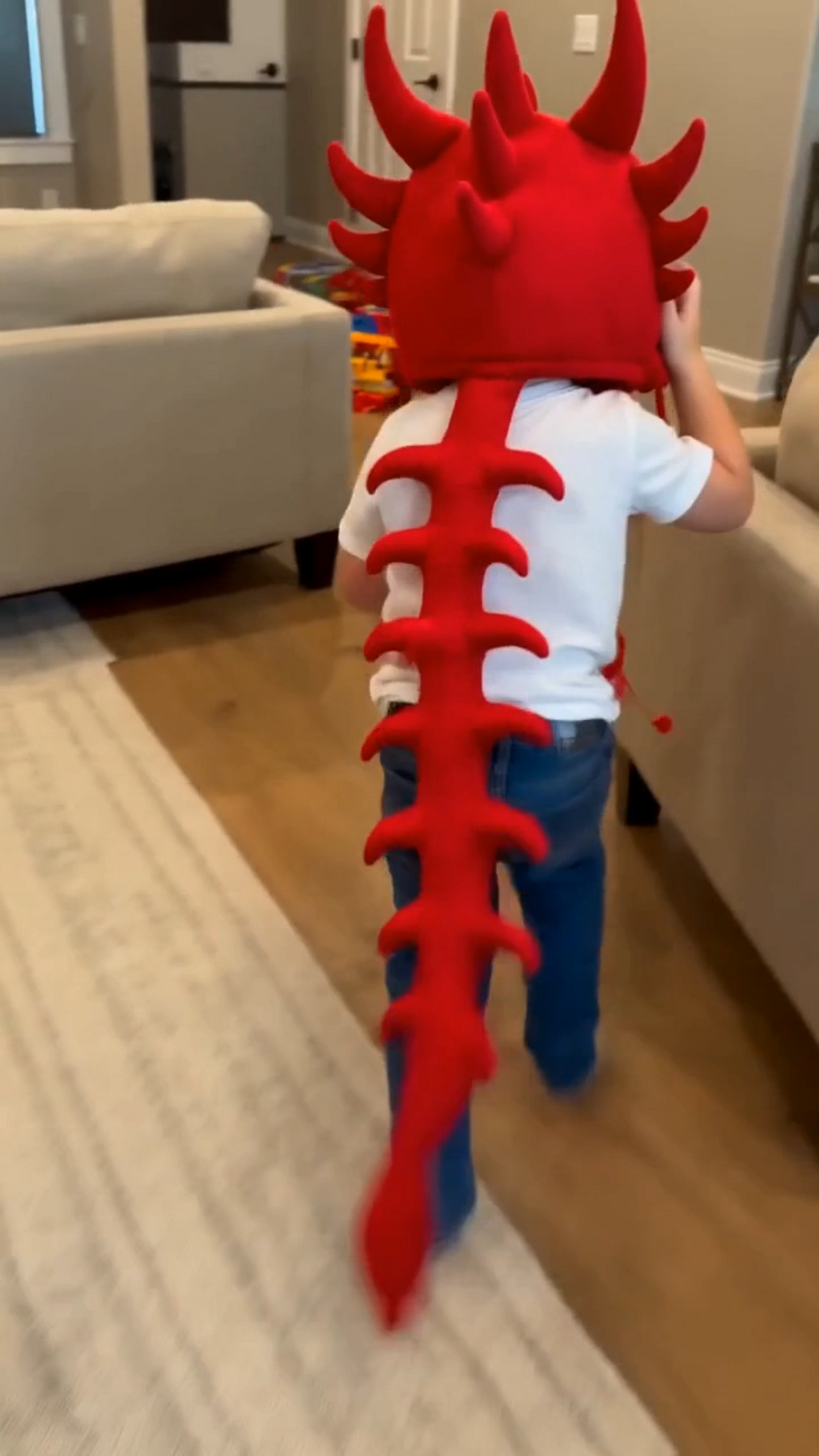 SpineFang™ Plush Dragon Skull Hood