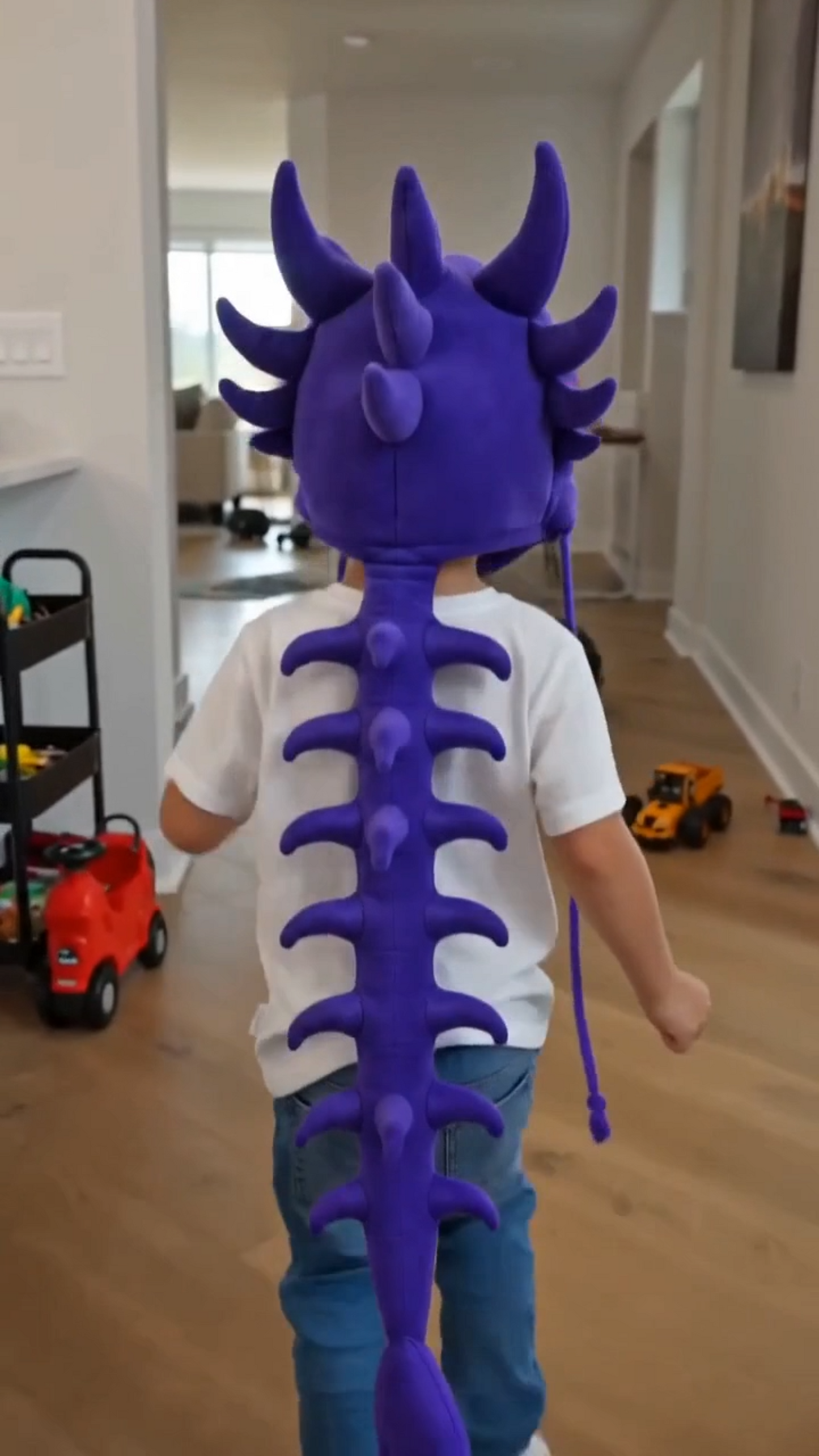 SpineFang™ Plush Dragon Skull Hood