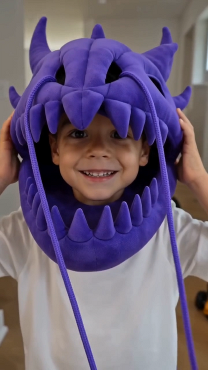 SpineFang™ Plush Dragon Skull Hood