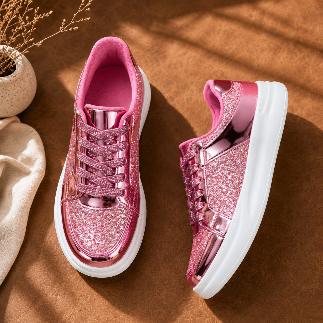 Bellkmart Spark-Step Glitter Sneakers