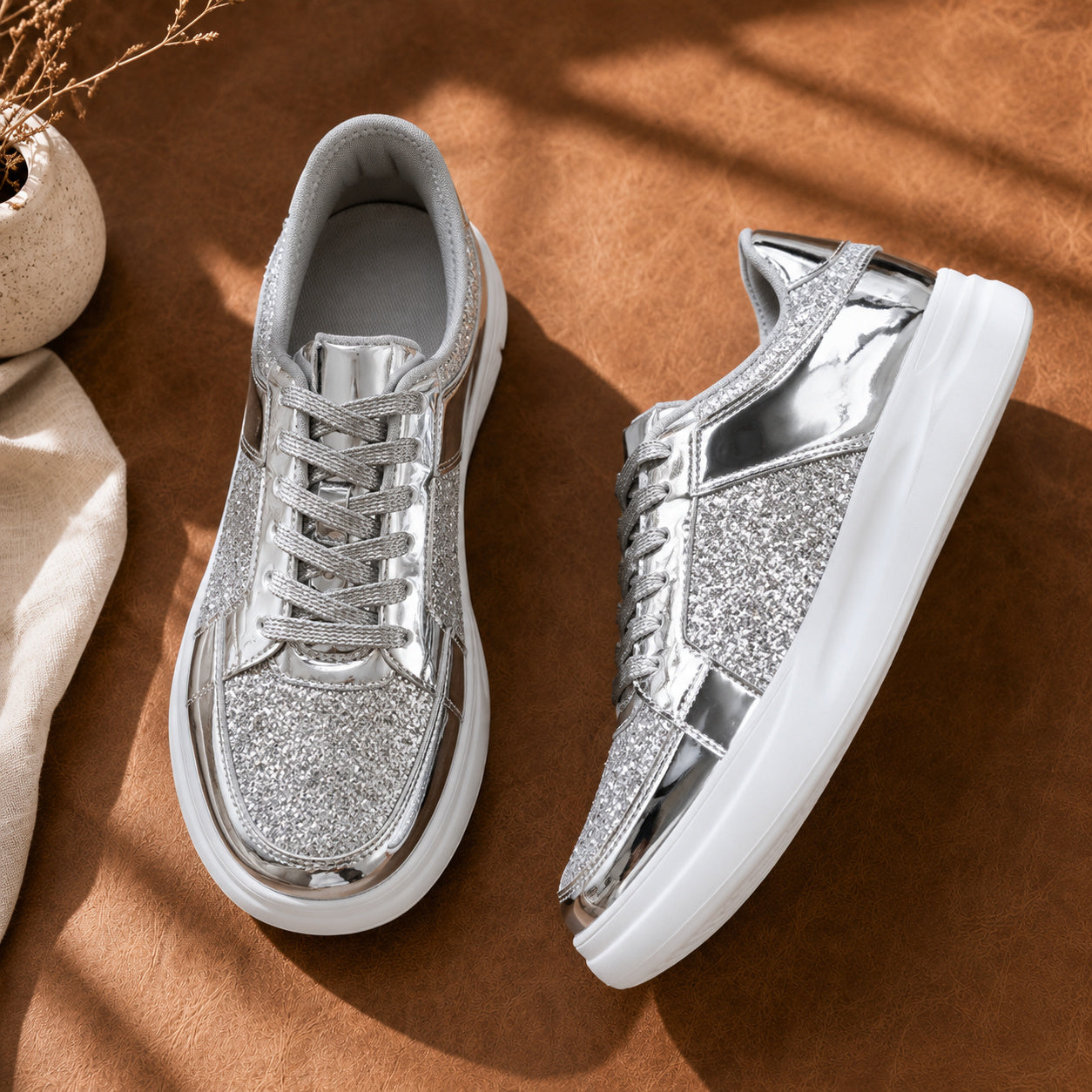 Bellkmart Spark-Step Glitter Sneakers