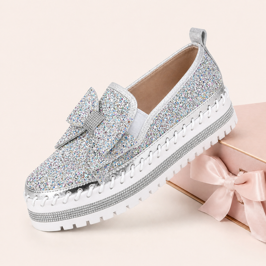 Suprclark Women Sparkly Loafers - Camouflage