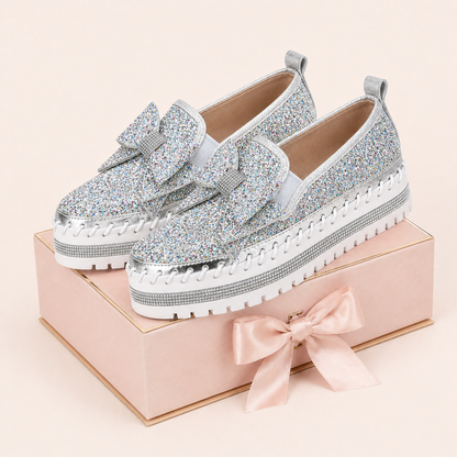 Suprclark Women Sparkly Loafers - Camouflage