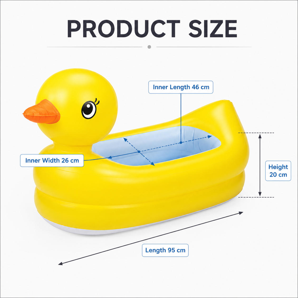 QuackCruiser Yellow Duck Inflatable Pool Float for Small Pets & Supervised Water Play