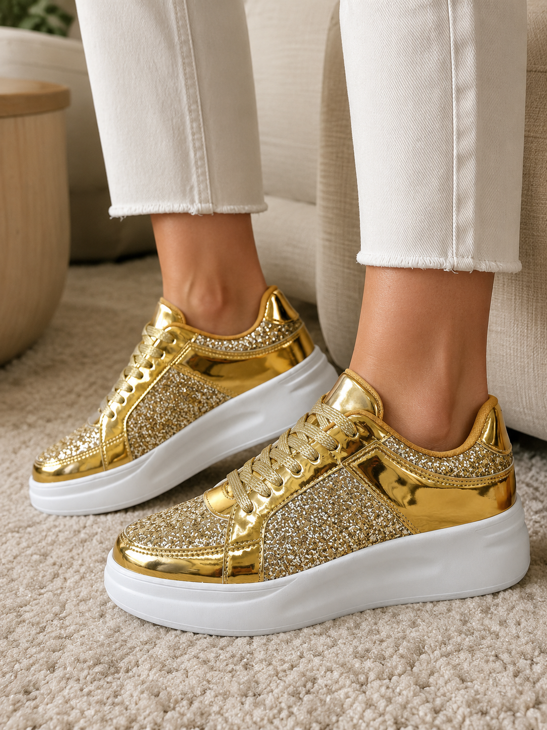 Bellkmart Spark-Step Glitter Sneakers