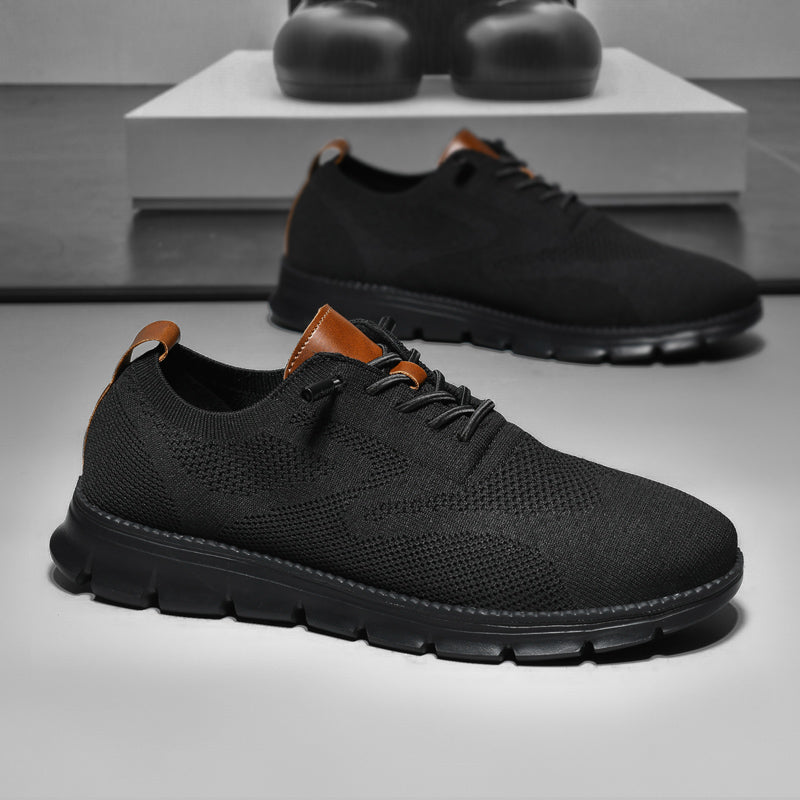 Limited Offer - Black Sole Super Comfy breathable Orthopedic Mesh Sneakers For Wide Feet - Bellkmart
