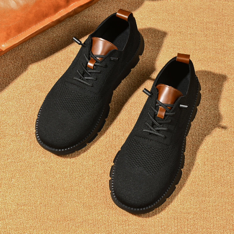 Limited Offer - Black Sole Super Comfy breathable Orthopedic Mesh Sneakers For Wide Feet - Bellkmart