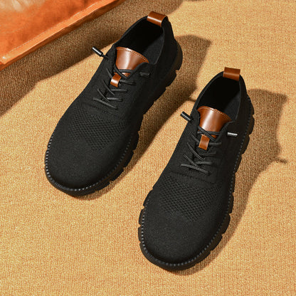 Black Sole Super Comfy breathable Orthopedic Mesh Sneakers For Wide Feet - Bellkmart