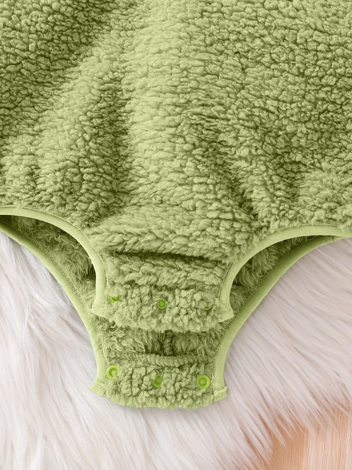 Dinosaur Hooded Baby Romper, Fuzzy Sleeveless Costume Bodysuit for Infants