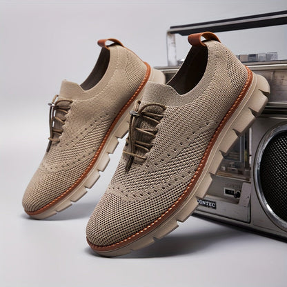Slip-on breathable mesh running sneakers - Bellkmart