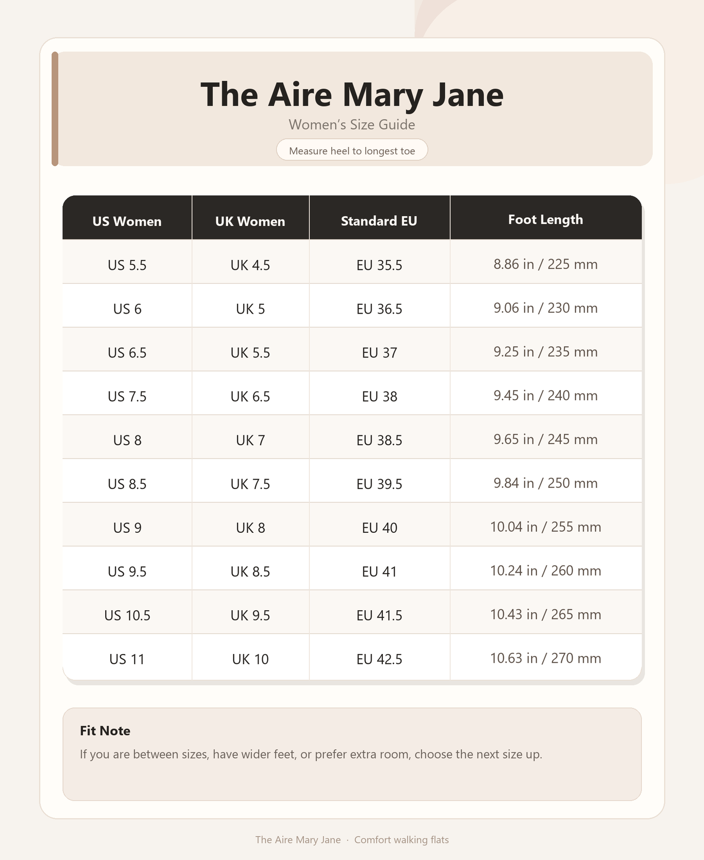 The Aire Mary Jane