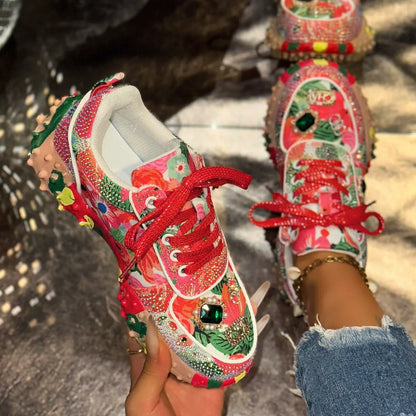 Women's Fashion Rhinestone Sparkling Sneakers