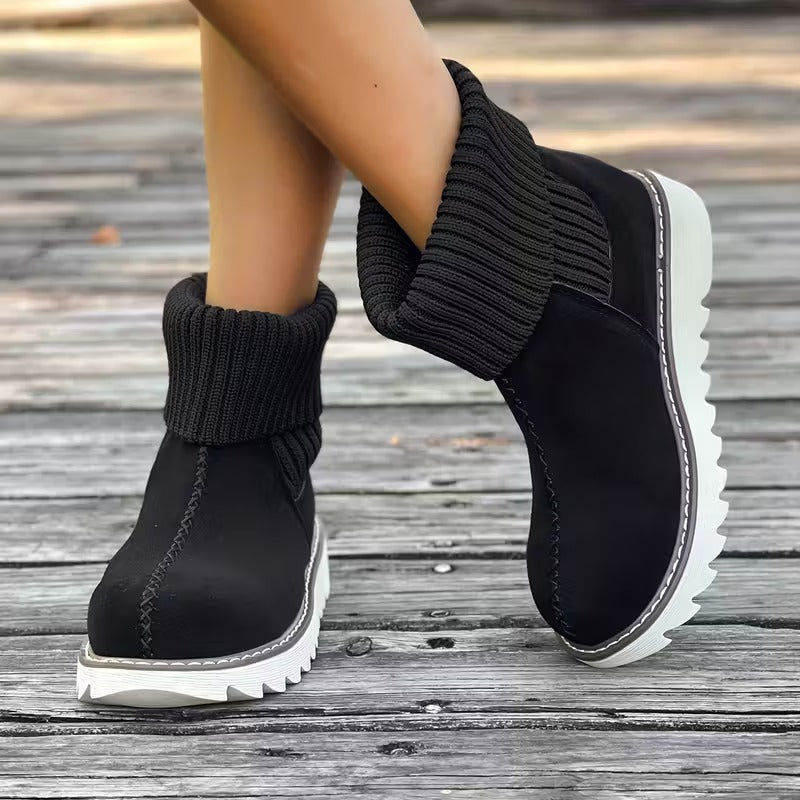 Women's Winter Slip-Resistant Rubber Sole Snow Boots