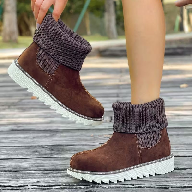 Women's Winter Slip-Resistant Rubber Sole Snow Boots