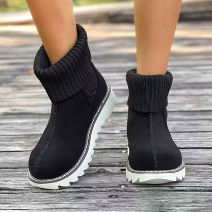 Women's Winter Slip-Resistant Rubber Sole Snow Boots