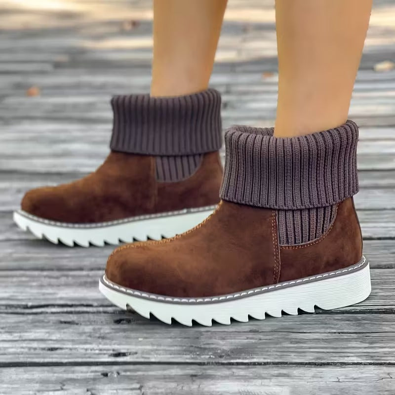 Women's Winter Slip-Resistant Rubber Sole Snow Boots