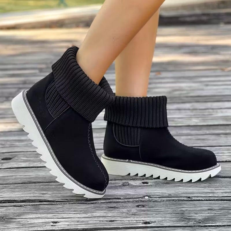 Women's Winter Slip-Resistant Rubber Sole Snow Boots