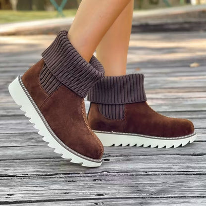 Women's Winter Slip-Resistant Rubber Sole Snow Boots