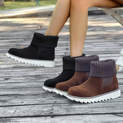 Women's Winter Slip-Resistant Rubber Sole Snow Boots