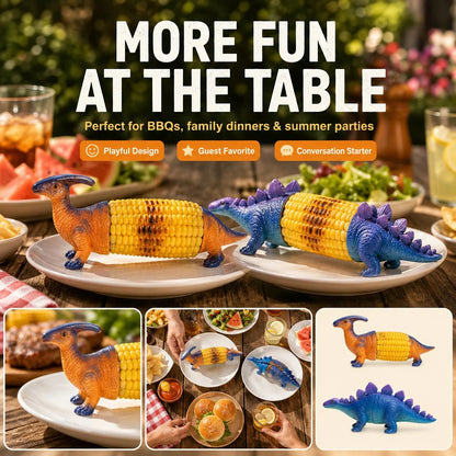 Creative Dinosaur Shaped Corn Cob Holders