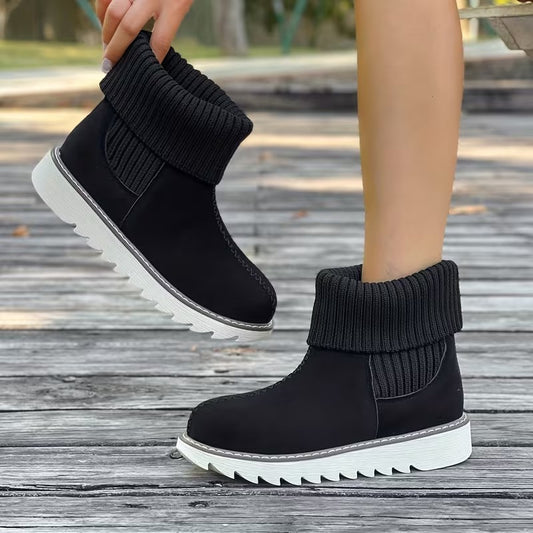 Women's Winter Slip-Resistant Rubber Sole Snow Boots