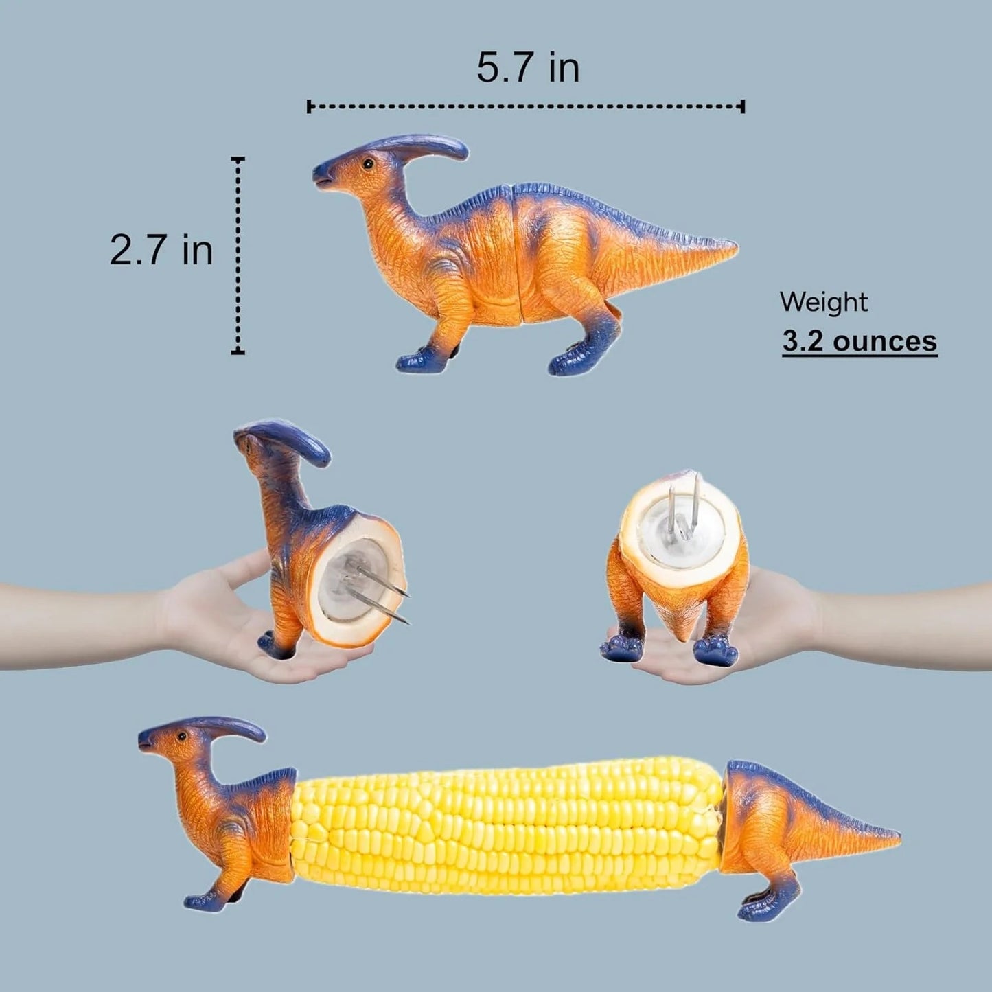 Creative Dinosaur Shaped Corn Cob Holders