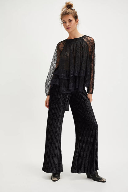 Ethereal Lace Off-Shoulder Top
