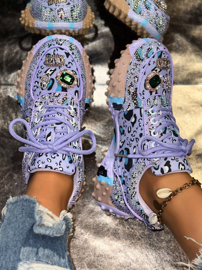 Women's Fashion Rhinestone Sparkling Sneakers
