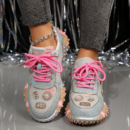 Women's Fashion Rhinestone Sparkling Sneakers