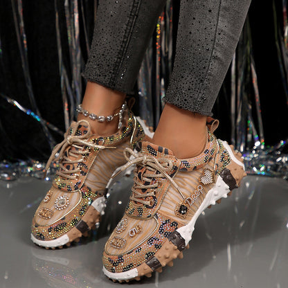 Women's Fashion Rhinestone Sparkling Sneakers