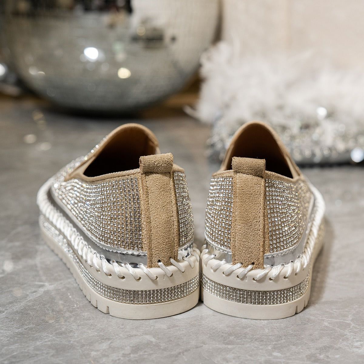 Women's Rhinestone Casual Sparkly Shoes