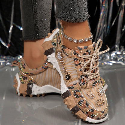 Women's Fashion Rhinestone Sparkling Sneakers