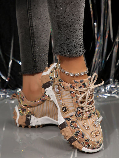 Women's Fashion Rhinestone Sparkling Sneakers