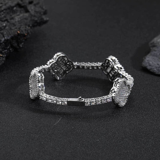 Serena Pave Cluster Bracelet