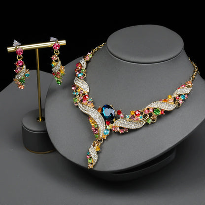 Rainbow Serenade Necklace & Earring Set
