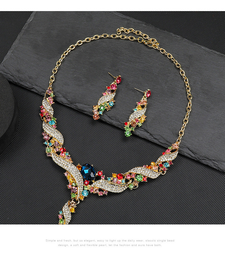Rainbow Serenade Necklace & Earring Set