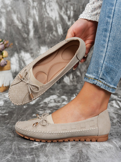 Off-White women's bow flat loafers