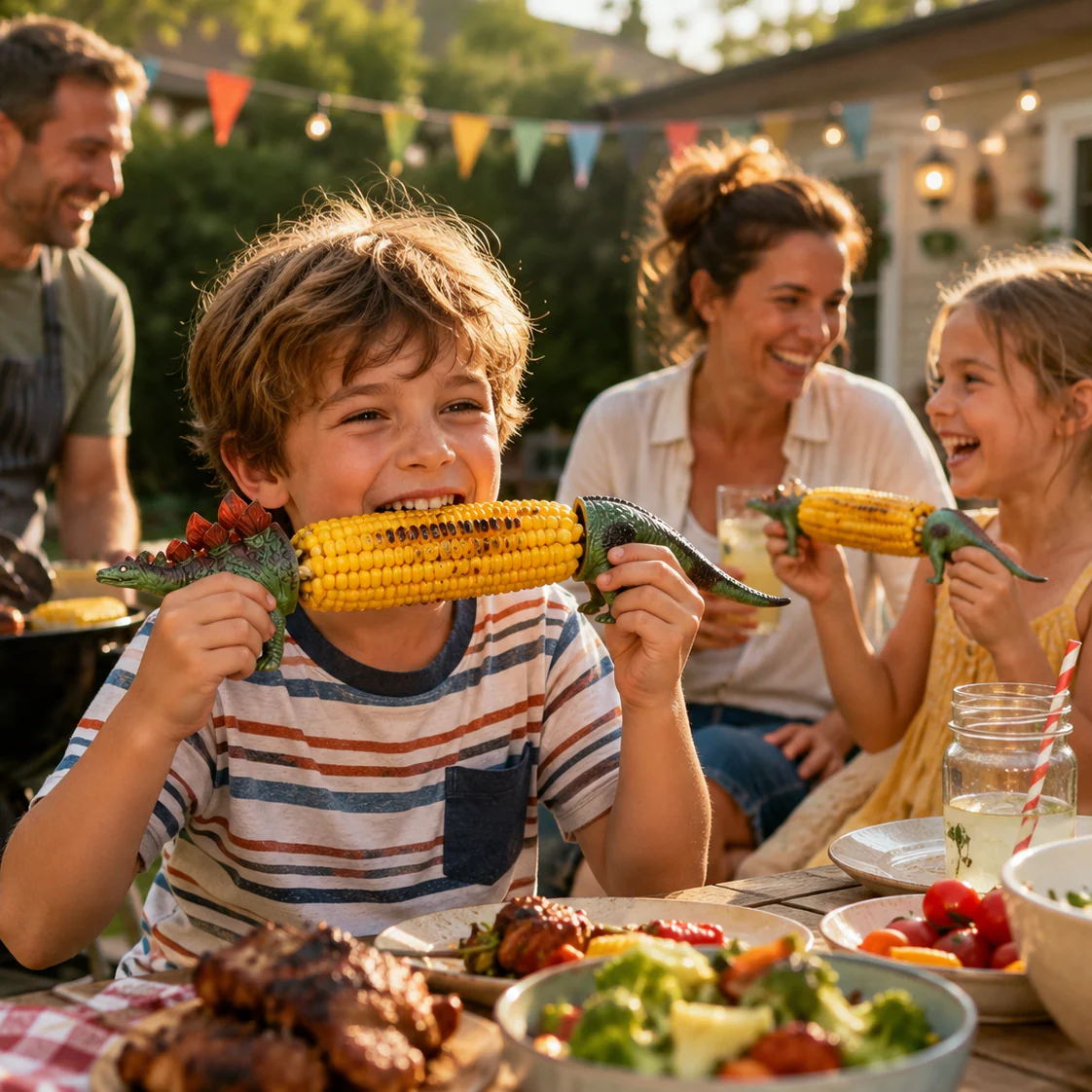 Creative Dinosaur Shaped Corn Cob Holders