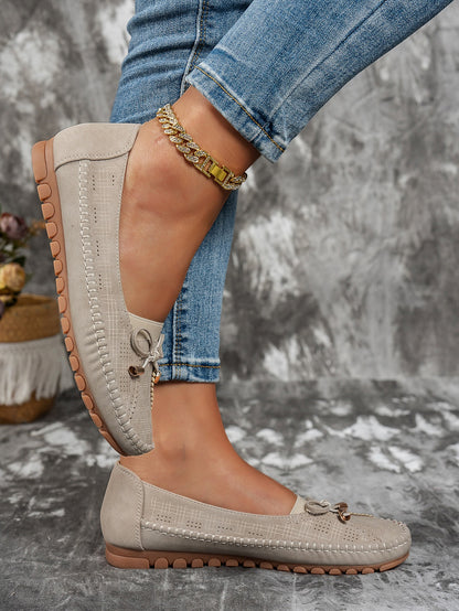Off-White women's bow flat loafers