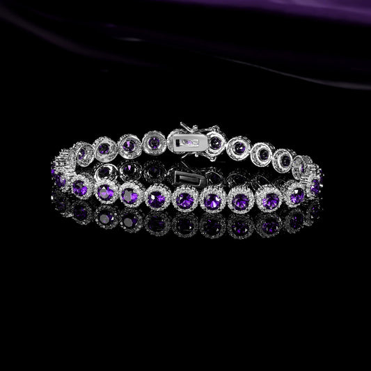 Eterna Pave Bangle - Durable Metal & Sri Lankan Zircon Bracelet