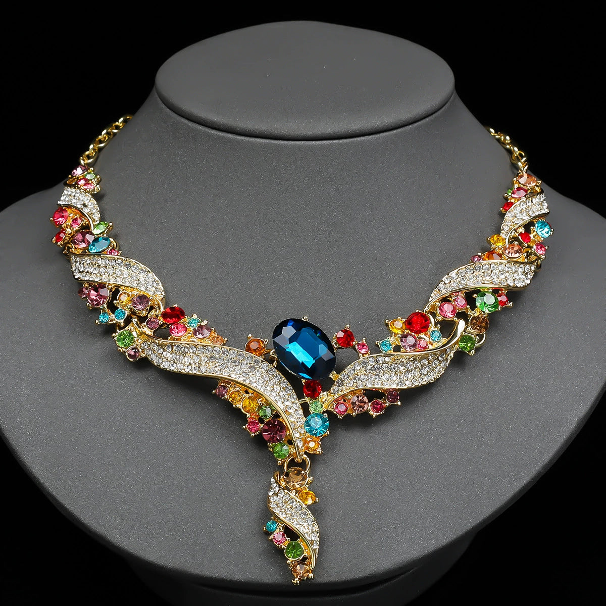 Rainbow Serenade Necklace & Earring Set