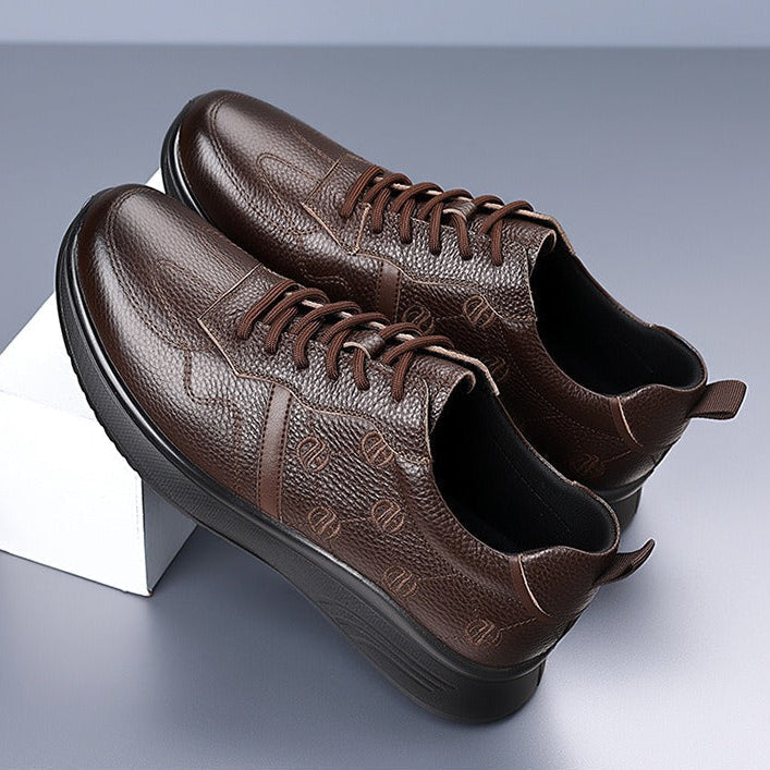 Autumn leather comfort sneakers - Bellkmart