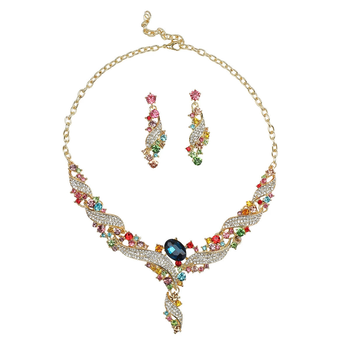 Rainbow Serenade Necklace & Earring Set