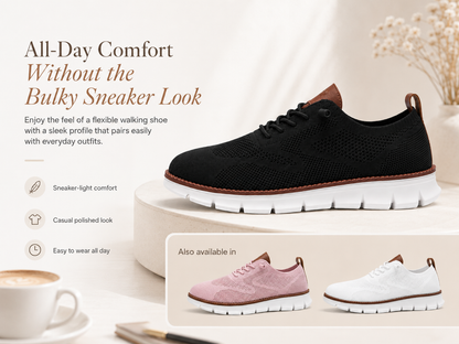 Suprclark women's lightweight knit walking shoes comfort and style features