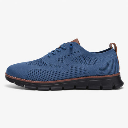 Suprclark women's breathable knit walking shoes in blue