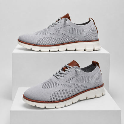 Suprclark women's gray breathable knit walking shoes product view 038